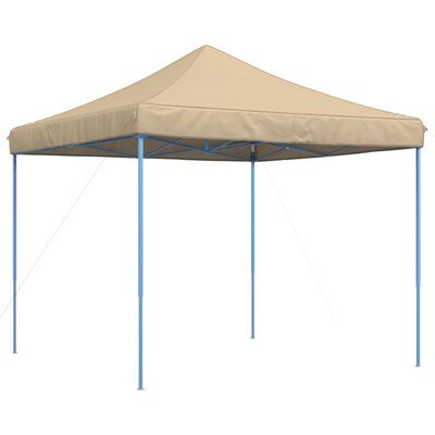 vidaXL Tenda para festas pop-up dobrável 292x292x315 cm bege