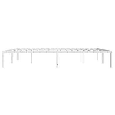 vidaXL Estrutura de cama 180x200 cm metal branco