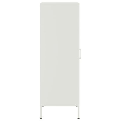 vidaXL Aparador alto 36x39x113 cm aço branco