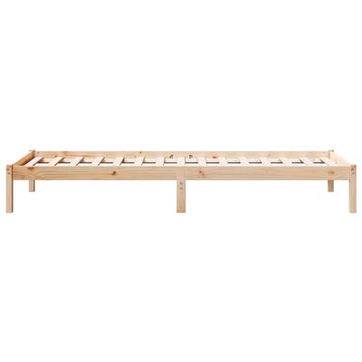 vidaXL Cama extra longa sem colchão 80x210 cm madeira de pinho maciça