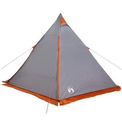 vidaXL Tenda familiar tipi para 6 pessoas impermeável cinzento