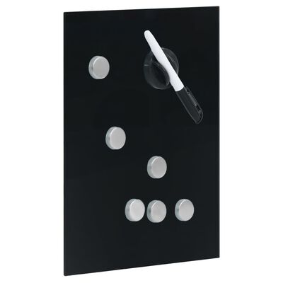 vidaXL Chaveiro com quadro magnético 30x20x4 cm preto