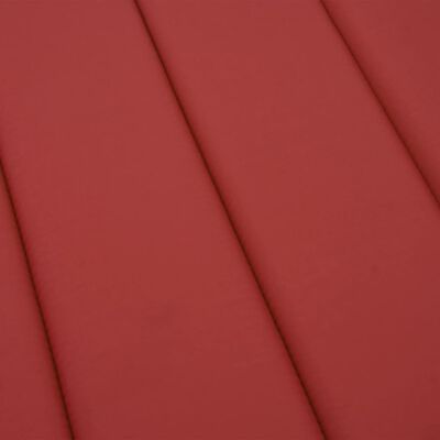 vidaXL Almofadão p/ espreguiçadeira 180x60x3 cm tecido oxford vermelho