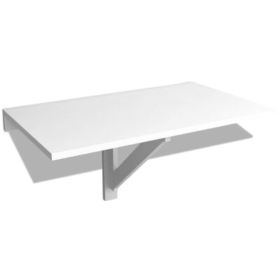 vidaXL Mesa de parede dobrável 100x60 cm branco