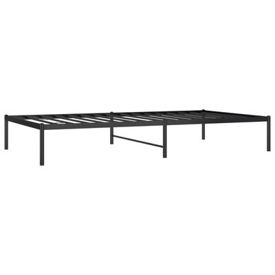 vidaXL Estrutura de cama metal 107x203 cm preto