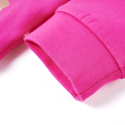 Sweatshirt para criança rosa-escuro 92