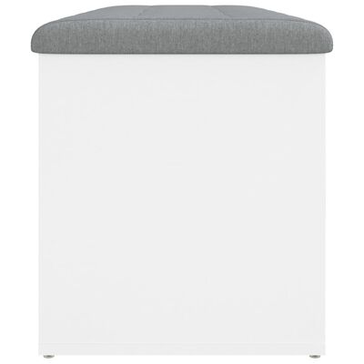 vidaXL Banco de arrumação 102x42x45 cm derivados de madeira branco