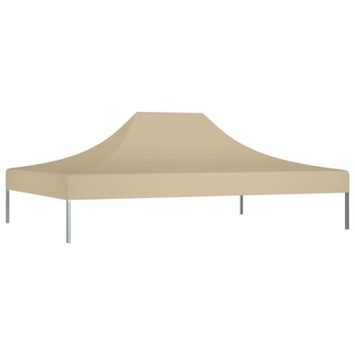 vidaXL Teto para tenda de festas 4,5x3 m 270 g/m² bege