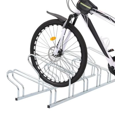 vidaXL Suporte independente para 6 bicicletas aço galvanizado