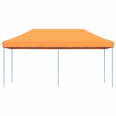 vidaXL Tenda para festas pop-up dobrável 580x292x315 cm laranja