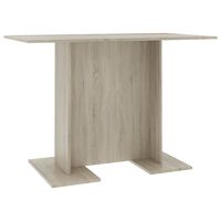 vidaXL Mesa de jantar 110x60x75 cm derivados madeira carvalho sonoma