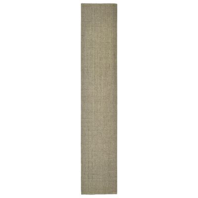 vidaXL Tapete de sisal p/ poste arranhador 66x350 cm cinza-acastanhado