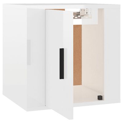 vidaXL Móvel de TV de parede 40x34,5x40 cm branco brilhante