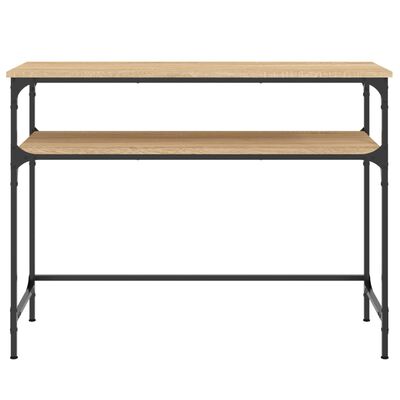 vidaXL Mesa consola 100x35,5x75cm derivados de madeira carvalho sonoma