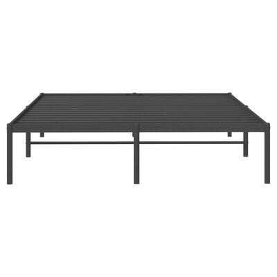 vidaXL Estrutura de cama 140x200 cm metal preto