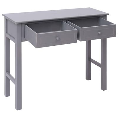 vidaXL Mesa consola 90x30x77 cm madeira cinzento