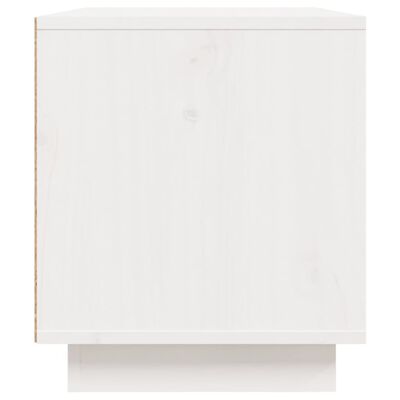 vidaXL Móvel de TV 80x35x40,5 cm madeira de pinho maciça branco