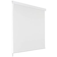 vidaXL Estore de rolo para o duche 100x240 cm branco