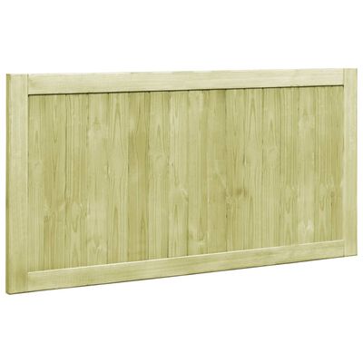 vidaXL Portões de jardim 2 pcs 300x75 cm pinho impregnado