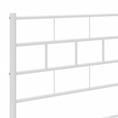 vidaXL Cabeceira de cama 100 cm metal branco