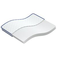 vidaXL Colchão de espuma de memória 140x190x17 cm branco