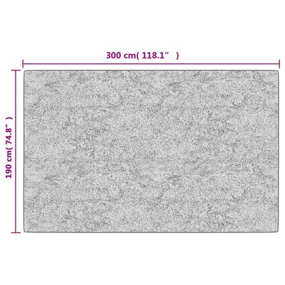 vidaXL Tapete lavável antiderrapante 190x300 cm multicor