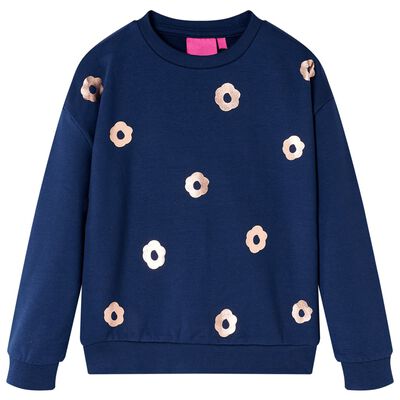 Sweatshirt para criança azul-marinho 128