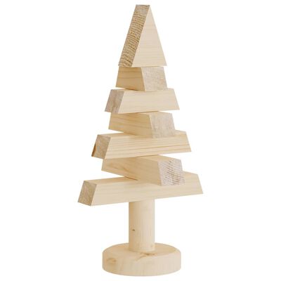 vidaXL Árvores de Natal decorativas 2pcs 30 cm madeira de pinho maciça