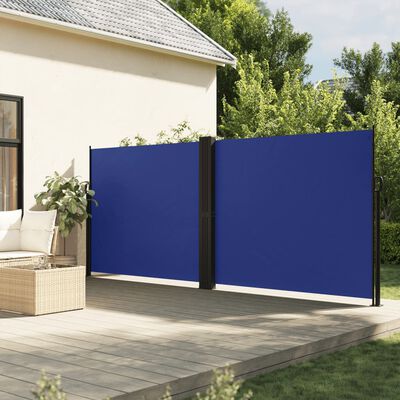 vidaXL Toldo lateral retrátil 160x600 cm azul