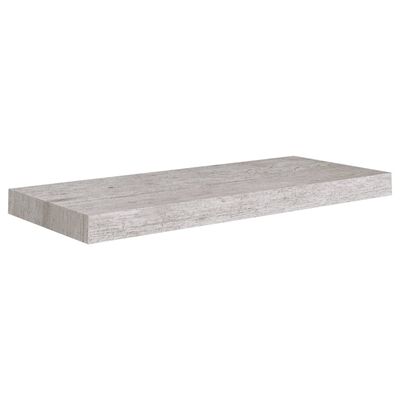 vidaXL Prateleira de parede suspensa 60x23,5x3,8 cm MDF cinza cimento