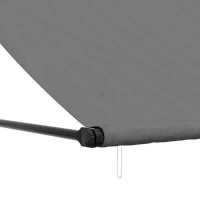 vidaXL Toldo retrátil 200x150 cm tecido e aço antracite