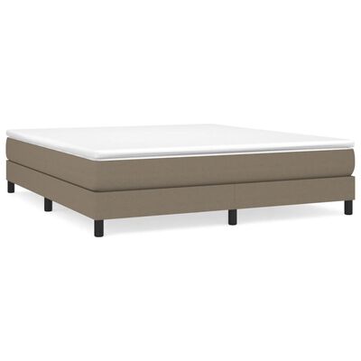 vidaXL Estrutura de cama 180x200 cm tecido cinza-acastanhado