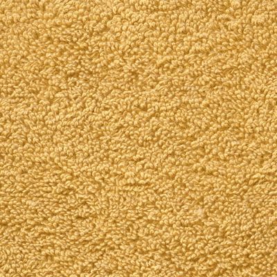 vidaXL Toalhas de banho premium SOLUND 10pcs 100x150cm 600gsm dourado