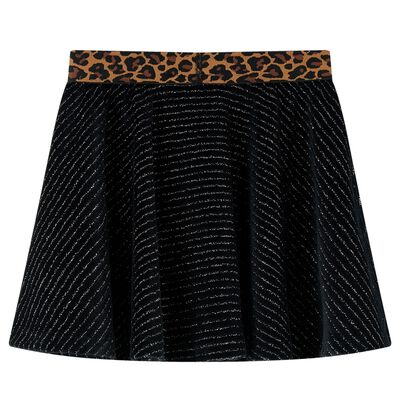 Saia para criança com cinta leopardo preto 104