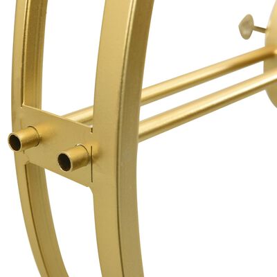 vidaXL Relógio de parede 52 cm ferro dourado