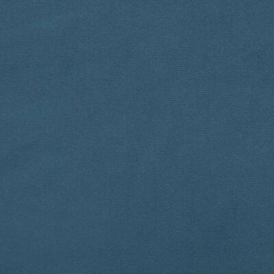 vidaXL Cabeceira de cama 2 pcs veludo 100x7x78/88 cm azul-escuro