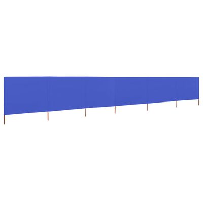 vidaXL Para-vento com 6 painéis em tecido 800x160 cm azul-ciano
