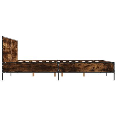 vidaXL Estrutura de cama 200x200 cm derivados madeira/metal