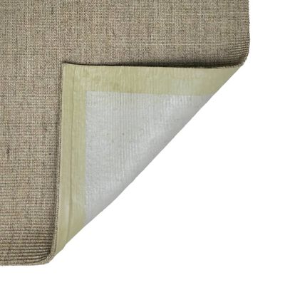 vidaXL Tapete de sisal p/ poste arranhador 66x350 cm cinza-acastanhado