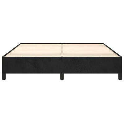 vidaXL Estrutura de cama 180x200 cm veludo preto