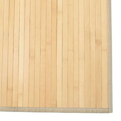 vidaXL Tapete retangular 80x400 cm bambu cor natural clara