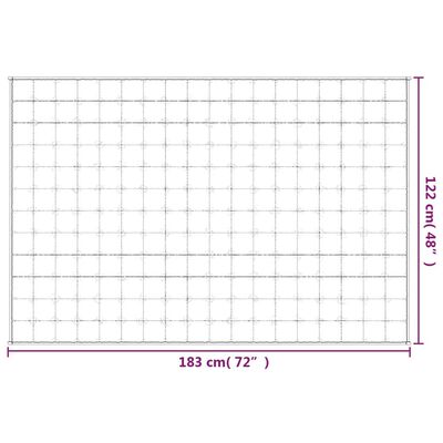 vidaXL Manta pesada 9 kg 122x183 cm tecido cinza