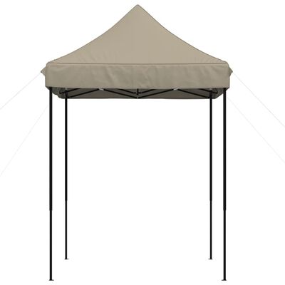 vidaXL Tenda p/ festas pop-up dobrável 200x200x306cm cinza-acastanhado