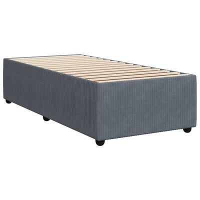 vidaXL Estrutura de cama 80x200 cm veludo cinzento-escuro