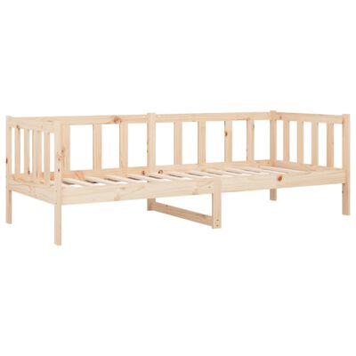 vidaXL Sofá-cama sem colchão 90x190 cm madeira de pinho maciça