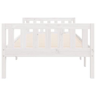 vidaXL Cama de criança sem colchão 75x190 cm pinho maciço branco