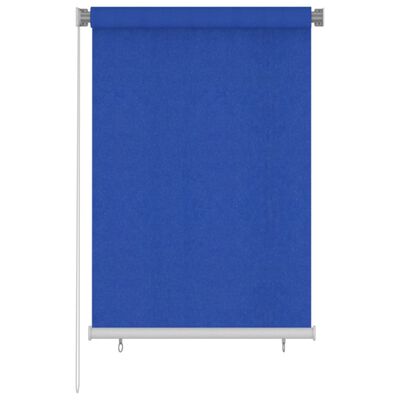 vidaXL Estore de rolo para exterior PEAD 100x140 cm azul