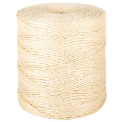 vidaXL Corda 100% sisal 2 mm 3000 m