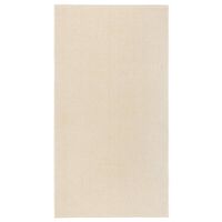 vidaXL Tapete de pelo curto 80x150 cm cor creme