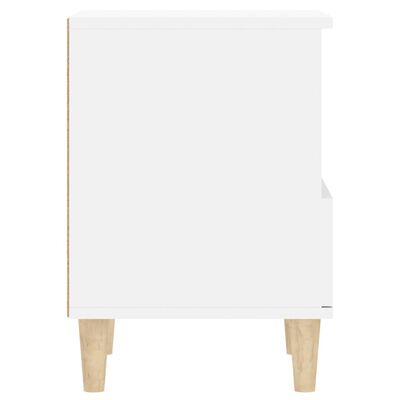 vidaXL Mesas de cabeceira 2 pcs 40x35x50 cm branco